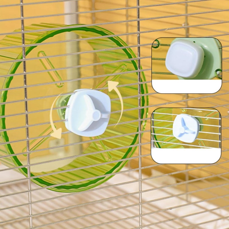 Slepceub 6.8-inch Parrot Silent Running Wheel, Parrot Exercise Wheel, Birds, Parrots, Turtles, Hamsters, Small Animal Quiet Running Wheel (Green) - Image 5